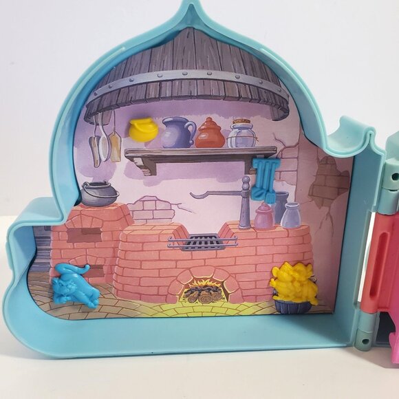 Cinderella Once Upon A Time Folding Playset Blue 3 Figures Complete Vintage 90s - Picture 3 of 15